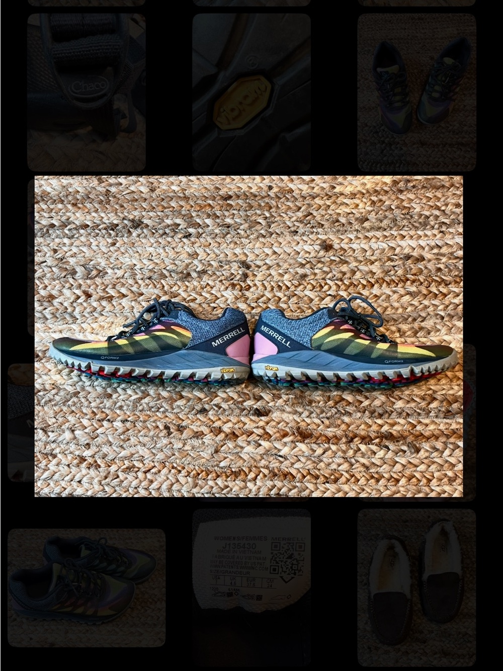 Merrell QFORM 2 Vibram Trail Hiking Shoes 🌈